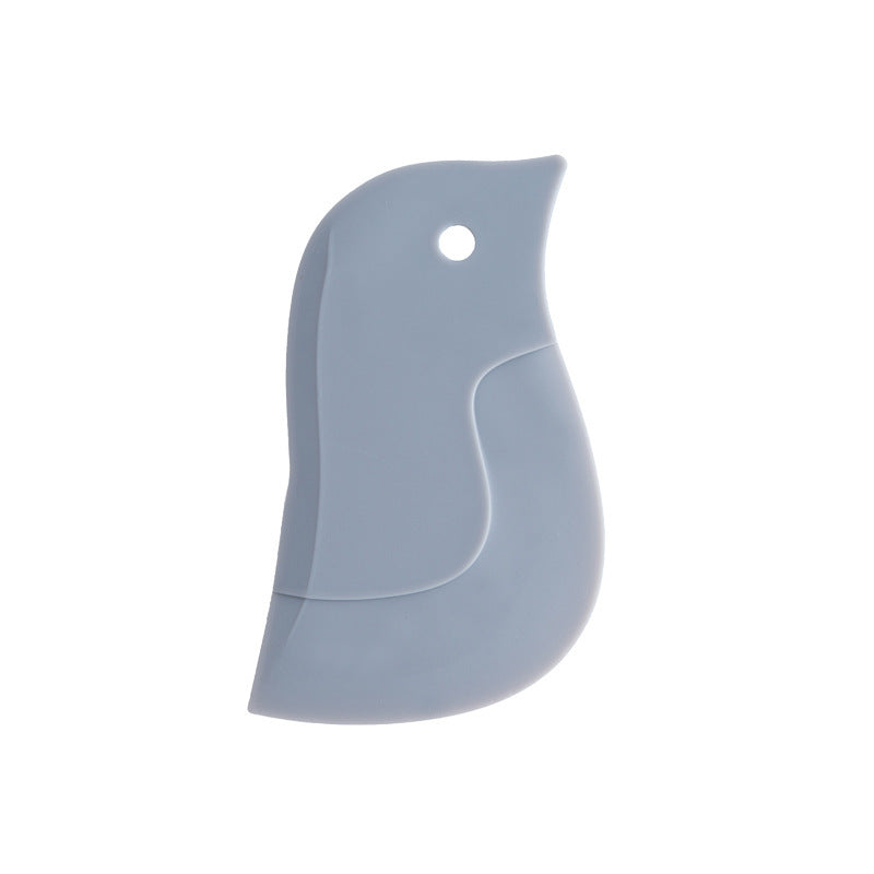 Galuxia Cute Penguin Shape Baking Soft Blade Scraper Oil Dish Plate Scraping Kitchen Gadget Dirty Stains Cleaning Wiping Board Squeegee Kitchen Gadgets