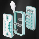 Galuxia 2in1 Portable Silicone Ice Ball Mold Ice Maker Water Bottle Ice Cube Mould Bottle Creative Ice Ball Diamond Curling Summer Kitchen Gadgets