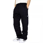 Galuxia Men Pants Sweatpants Stretch Elastic Waist Jogger Sports Pants Drawstring Trousers Fashion Mens Clothing