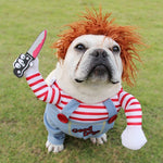 Galuxia Halloween Pet Costume Pet Dog Funny Clothes Adjustable Dog Cosplay Costume Scary Costume Party Gatherings
