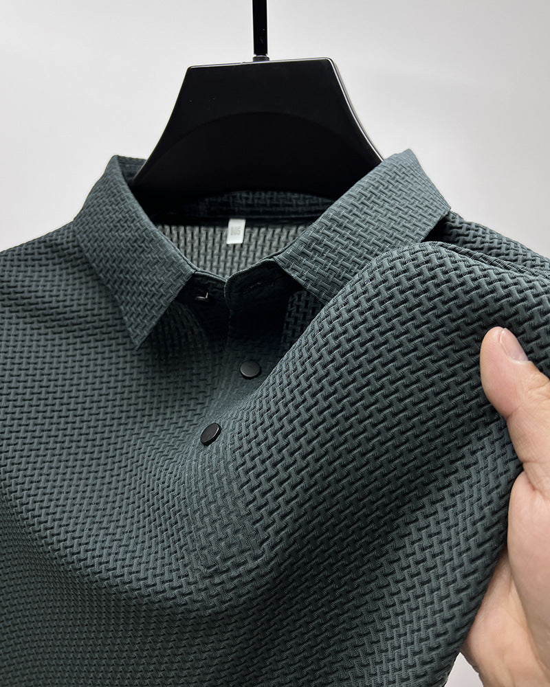 Galuxia Mesh Ice Silk Short Sleeve T-shirt Mens Clothing
