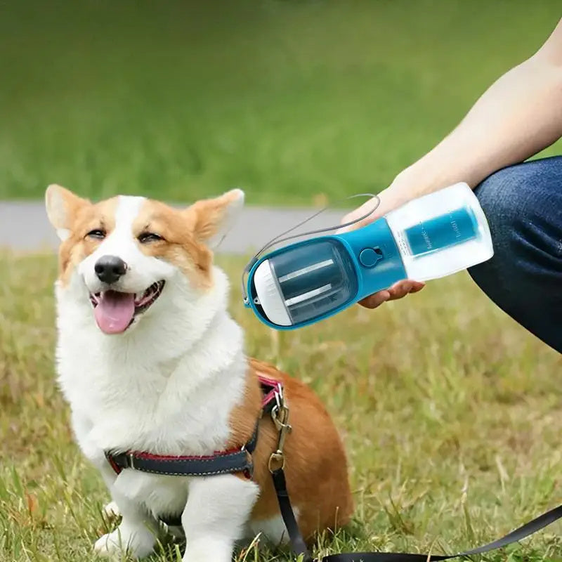 Galuxia Dog Water Cup Drinking Food Garbage Bag Three-in-one Portable Small Multi-functional Pet Cups Pets Supplies
