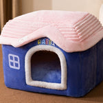 Galuxia Foldable Dog House Pet Cat Bed Winter Dog Villa Sleep Kennel Removable Nest Warm Enclosed Cave Sofa Pets Supplies
