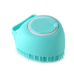 Galuxia Silicone Dog Bath Massage Gloves Brush Pet Cat Bathroom Cleaning Tool Comb Brush For Dog Can Pour Shampoo Dog Grooming Supplies