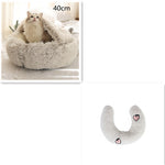 Galuxia 2 In 1 Dog And Cat Bed Pet Winter Bed Round Plush Warm Bed House Soft Long Plush Pets Bed Pet Products