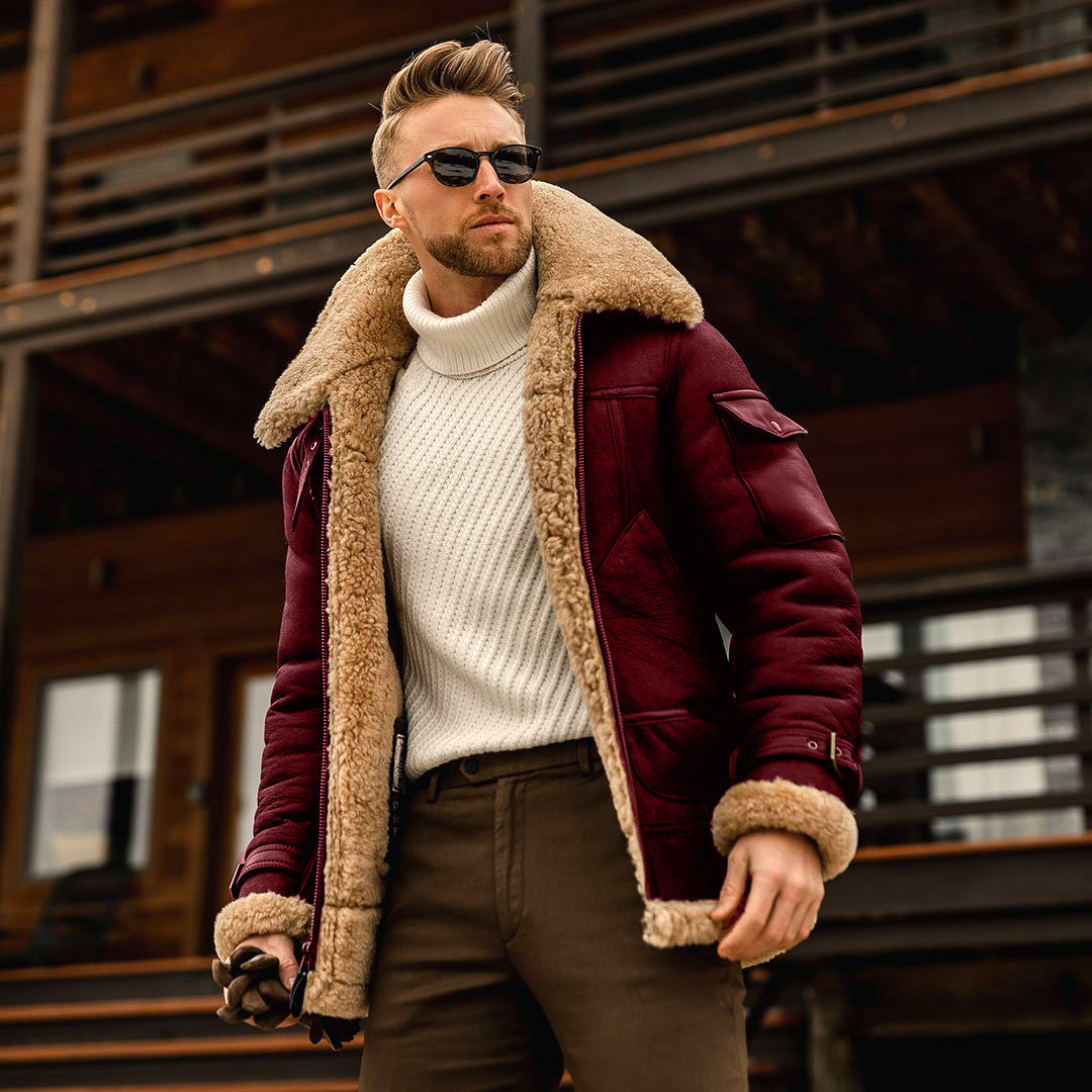 Galuxia Winter Jacket Mens Military Fleece Warm Jackets Male Fur Collar Coats Army Tactical Jacket