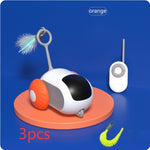 Galuxia Remote Control Interactive Cat Car Toy USB Charging Chasing Automatic Self-moving Remote Smart Control Car Interactive Cat Toy Pet Products