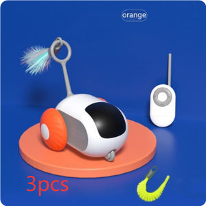 Galuxia Remote Control Interactive Cat Car Toy USB Charging Chasing Automatic Self-moving Remote Smart Control Car Interactive Cat Toy Pet Products