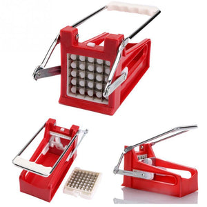 Galuxia kitchen gadgets 2 Blades Potato Cutter Chopper Stainless French Fries Slicer for kitchen cortador de vegetales Home Kitchen Tool