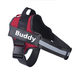 Galuxia Personalized Dog Harness NO PULL Reflective Breathable Adjustable Pet Harness Vest For Small Large Dog Custom Patch Pet Supplies