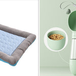 Galuxia Pet Cooling Pad Bed For Dogs Cats Puppy Kitten Cool Mat Pet Blanket Ice Silk Material Soft For Summer Sleeping  Blue Breathable