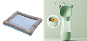 Galuxia Pet Cooling Pad Bed For Dogs Cats Puppy Kitten Cool Mat Pet Blanket Ice Silk Material Soft For Summer Sleeping  Blue Breathable