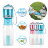Galuxia Portable Cat Dog Water Bottle Food Feeder Drinker Poop Dispenser 3 In 1 Leak-proof Multifunctional Dog Water Bottle Pet Products