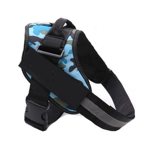 Galuxia Personalized Dog Harness NO PULL Reflective Breathable Adjustable Pet Harness Vest For Small Large Dog Custom Patch Pet Supplies