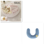 Galuxia 2 In 1 Dog And Cat Bed Pet Winter Bed Round Plush Warm Bed House Soft Long Plush Pets Bed Pet Products
