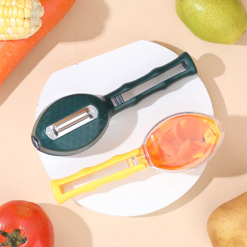 Galuxia Peeling Knife With Storage Lid Fruit And Potato Peeler Kitchen Gadgets