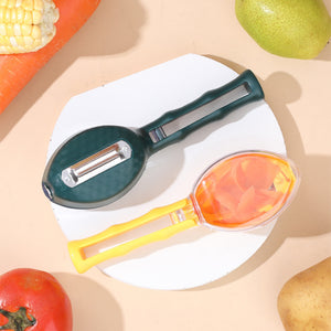 Galuxia Peeling Knife With Storage Lid Fruit And Potato Peeler Kitchen Gadgets