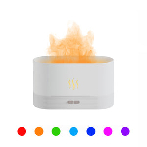 Galuxia 2022 Best Selling USB Ultrasonic Flame Humidifier Led RGB Colorful Essential Oil Fire Flame Aroma Diffuser
