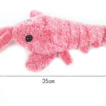 Galuxia Pet Toys Electric Jumping Shrimp USB Charging Simulation Lobster Funny Cat Plush Pets Toy