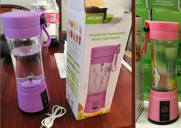 Galuxia Portable Blender With USB Rechargeable Mini Kitchen Fruit Juice Mixer Home Simple Portable Electric Mini Juicer