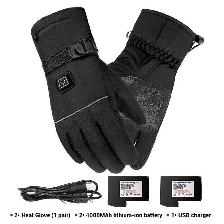 Galuxia Winter Electric Heated Gloves Motorcycle Touch Screen Gloves