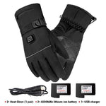 Galuxia Winter Electric Heated Gloves Motorcycle Touch Screen Gloves