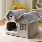 Galuxia Foldable Dog House Pet Cat Bed Winter Dog Villa Sleep Kennel Removable Nest Warm Enclosed Cave Sofa Pets Supplies