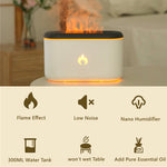 Galuxia Drop Shipping 3D Flame Humidifier 300ML Ultrasonic Flame Aroma Diffuser Essential Oil Diffuser Top Sell
