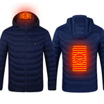 Galuxia New Heated Jacket Coat USB Electric Jacket Cotton Coat Heater Thermal Clothing Heating Vest Men's Clothes Winter