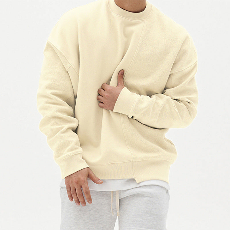 Galuxia Pullover Round Neck Sweater Loose Men Clothes
