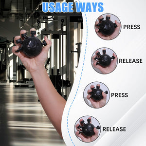 Adjustable Hand Gripper for Forearm & Finger Strength - Gym Resistance Ball for Climbing & Training