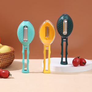 Galuxia Peeling Knife With Storage Lid Fruit And Potato Peeler Kitchen Gadgets