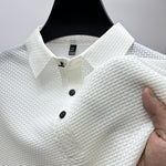 Galuxia Mesh Ice Silk Short Sleeve T-shirt Mens Clothing