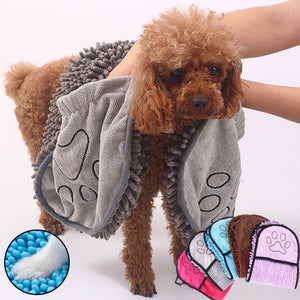 Galuxia Dogs Cats Towels Super Absorbent Dog Bathrobe Microfiber Bath Towels Quick-Drying Cat Bath Towel For Pets Towel Dog Towels Pet Products