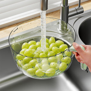 Galuxia Multifunctional Drainage Basin For Domestic Kitchen Rice Fruit Washing Basket Vegetable Basket Wash Multi Function Kitchen Gadgets