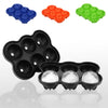 Galuxia Large Ice Cube Maker Silicone Mold 6 Cell Big Sphere Ice Ball Tray Whiskey Wine Cocktail Party Bar Accessories Kitchen Gadgets