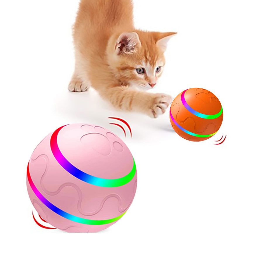 Galuxia Pet New Cat Wicked Ball Toy Intelligent Ball USB Cat Toys Self Rotating Ball Automatic Rotation Ball