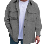 Galuxia Coat Men Polo Collar Top Men Fashion Work Clothes