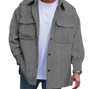 Galuxia Coat Men Polo Collar Top Men Fashion Work Clothes
