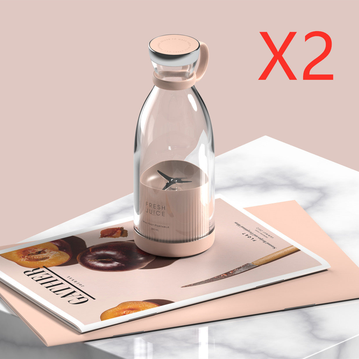 Galuxia 350ML Electric Juicer Blender Mixer USB Rechargeable Machine Household Portable Blender Maker Cup Kitchen Tool Kit