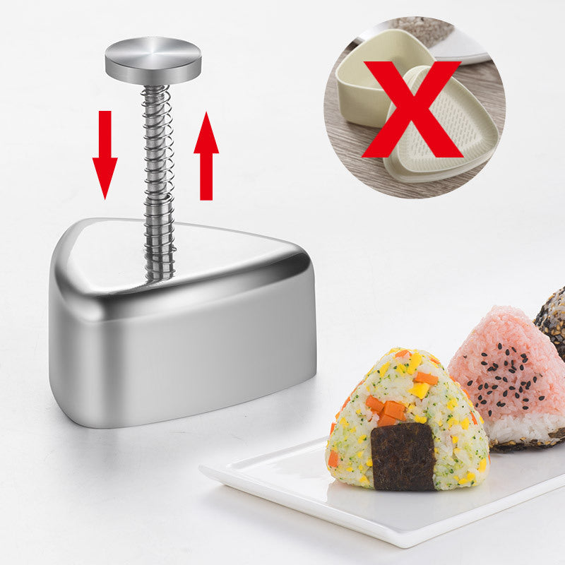 Galuxia Stainless Steel Rice And Vegetable Roll Mould Japanese Triangle Kitchen Gadgets