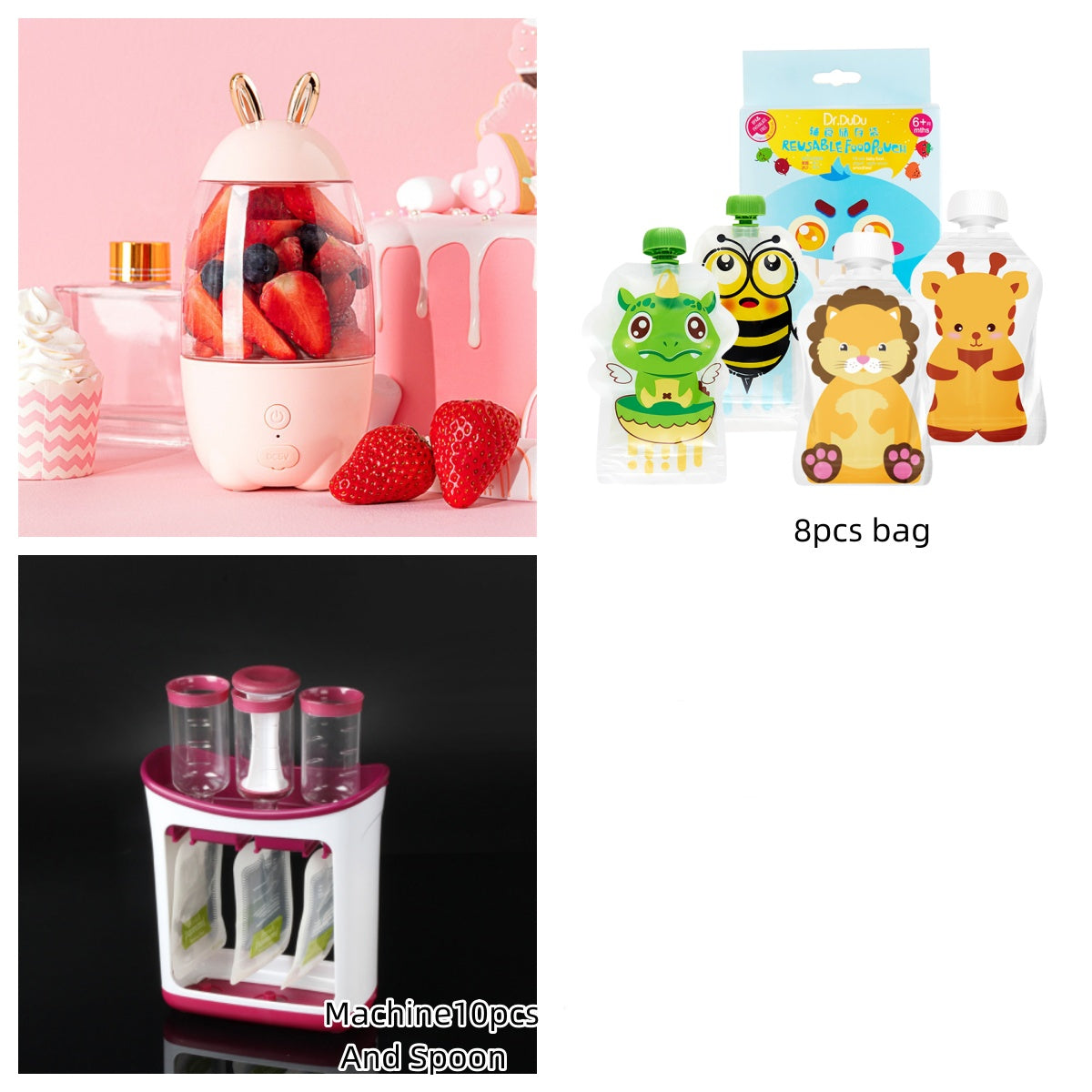 Galuxia Cute Portable Blender – Electric Juicer Cup for Home, Office & Students