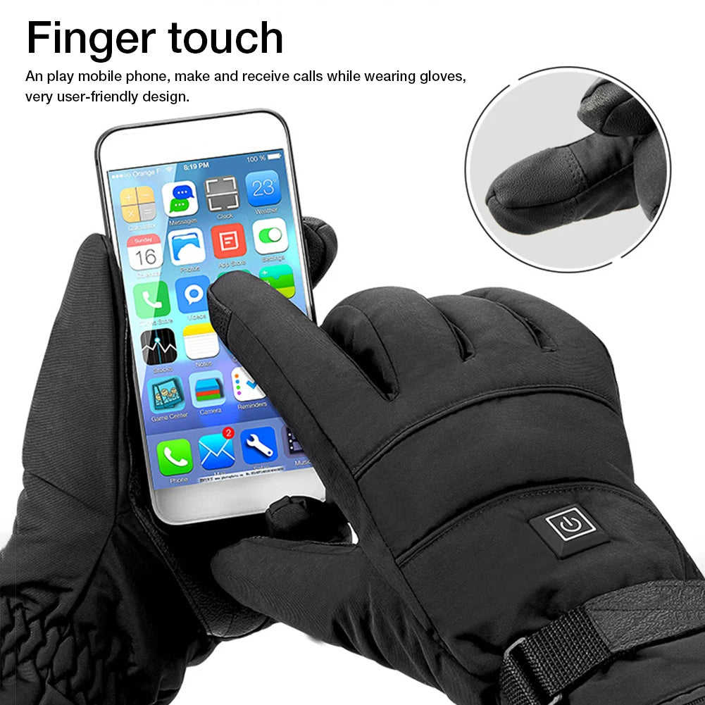 Galuxia Winter Electric Heated Gloves Motorcycle Touch Screen Gloves