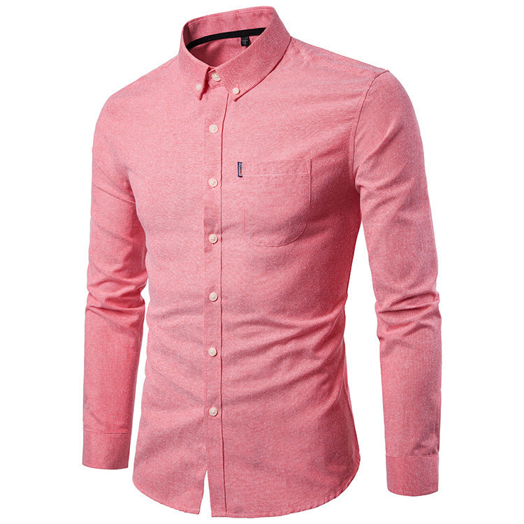 Galuxia Men S Shirts Korean Men Slim Long Sleeve Dress Shirt