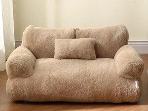 Galuxia Luxury Cat Bed Sofa Winter Warm Cat Nest Pet Bed For Small Medium Dogs Cats Comfortable Plush Puppy Bed Pet Supplies
