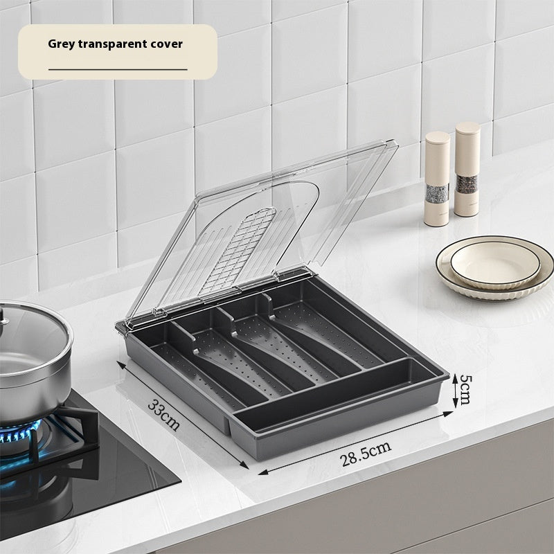 Galuxia Tableware Storage Box Dustproof With Cover Kitchen Gadgets