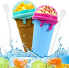 Galuxia 500ml Large Capacity Slushy Cup Summer Squeeze Homemade Juice Water Bottle Quick-Frozen Smoothie Sand Cup Pinch Fast Cooling Magic Ice Cream Slushy Maker Beker Kitchen Gadgets