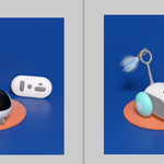 Galuxia Remote Control Interactive Cat Car Toy USB Charging Chasing Automatic Self-moving Remote Smart Control Car Interactive Cat Toy Pet Products