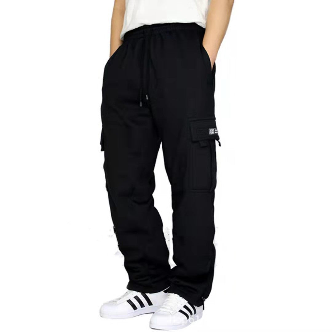 Galuxia Men Pants Sweatpants Stretch Elastic Waist Jogger Sports Pants Drawstring Trousers Fashion Mens Clothing