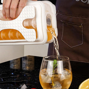 Galuxia 2in1 Portable Silicone Ice Ball Mold Ice Maker Water Bottle Ice Cube Mould Bottle Creative Ice Ball Diamond Curling Summer Kitchen Gadgets